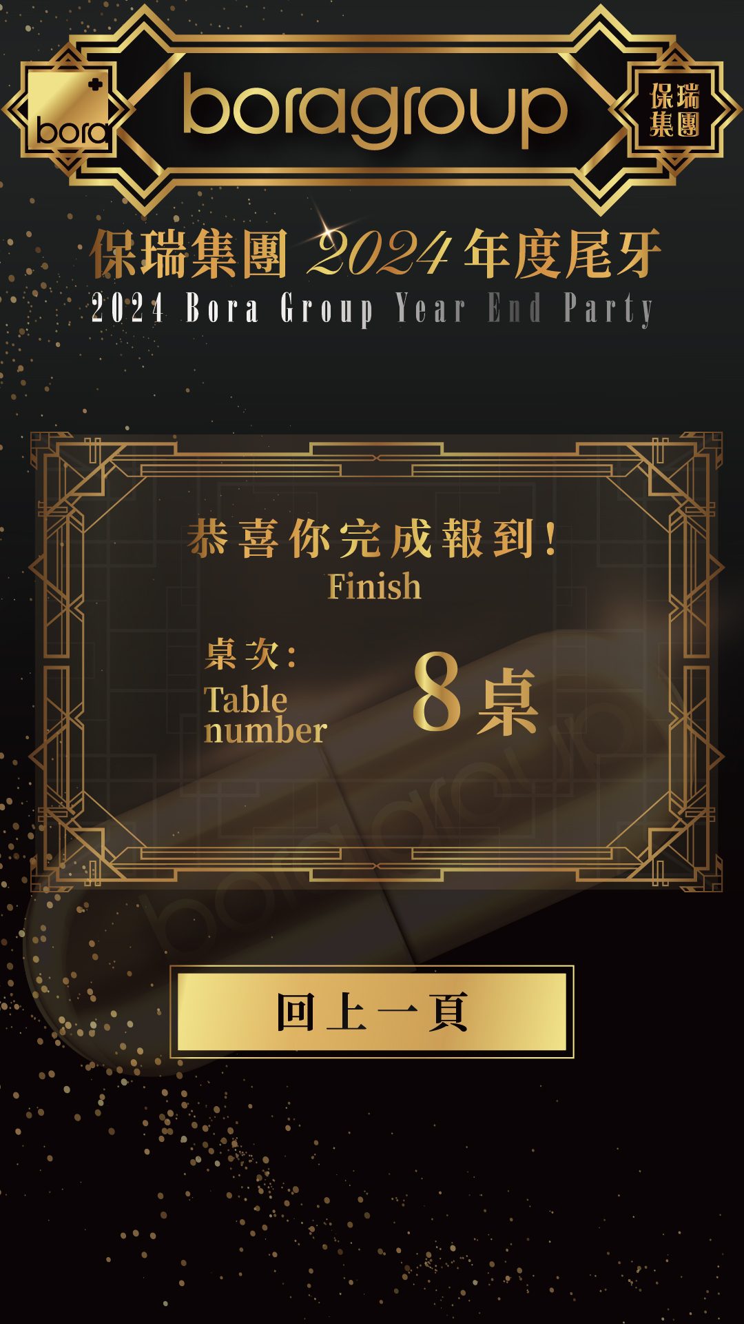 藍訊科技執行保瑞集團2024年度尾牙 線上自行報到+桌次查詢+客製化抽獎+無線抽獎按鈕+得獎查詢系統