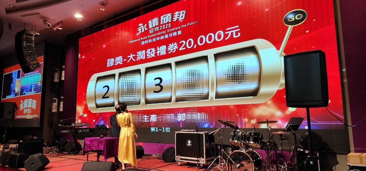 頎邦科技年終尾牙 自行報到+客製化拉霸抽獎+無線抽獎按鈕+線上多人競賽互動遊戲-金手指