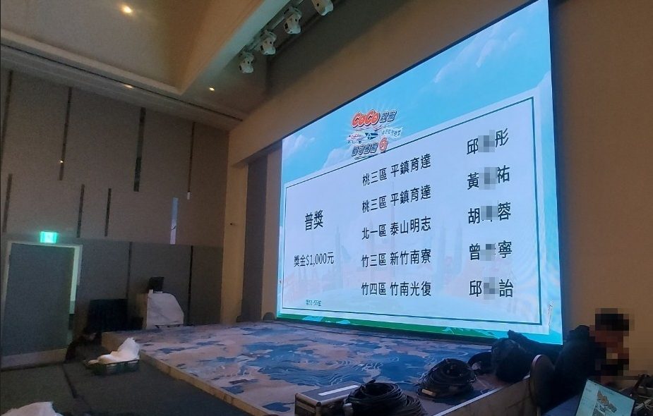 藍訊科技執行 知名茶飲COCO都可 尾牙客製化抽獎系統 + 無線抽獎按鈕
