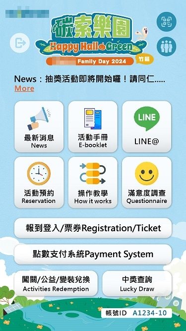【活動電子護照】6000人家庭日 線上自行報到+電子票券+QRCode闖關集點兌換闖關禮+無紙化點數支付(電子園遊券)+抽獎系統+得獎查詢系統