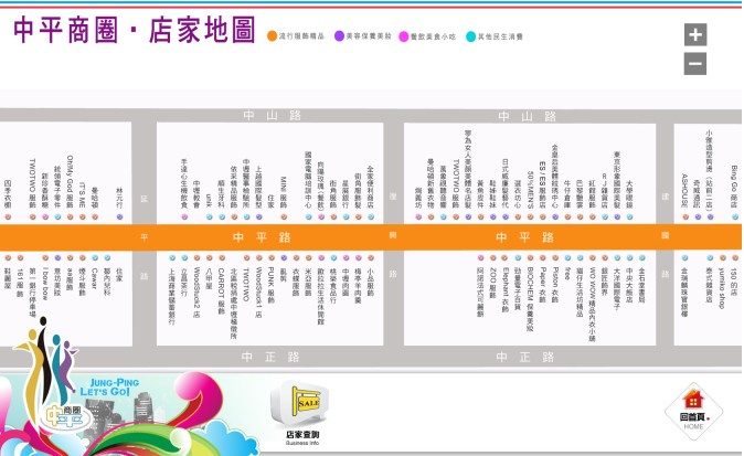 藍訊科技協助建置 中壢-中平商圈 導覽系統 KIOSK