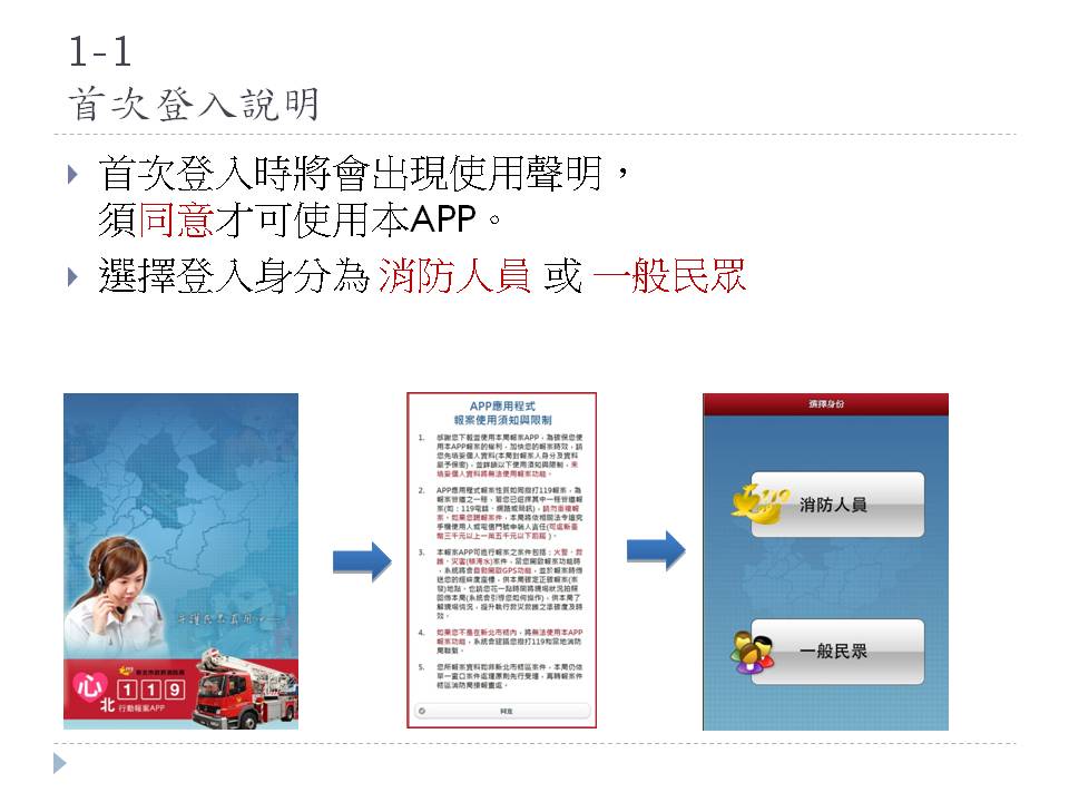 藍訊科技執行 新北消防局_民眾報案119 APP