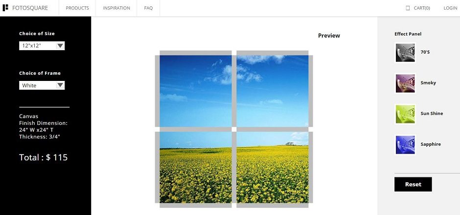 藍訊科技 執行 Fotosquare 無框畫DBoard畫框網站製作