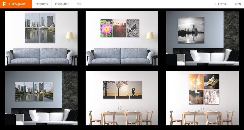 藍訊科技 執行 Fotosquare 無框畫DBoard畫框網站製作
