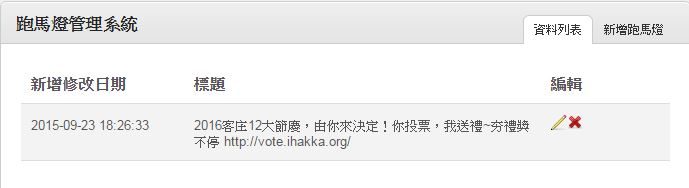藍訊科技 執行 2016客家節慶遴選行銷 樂讚機粉絲團人數同步器 & 即時票選&廣告電子看板