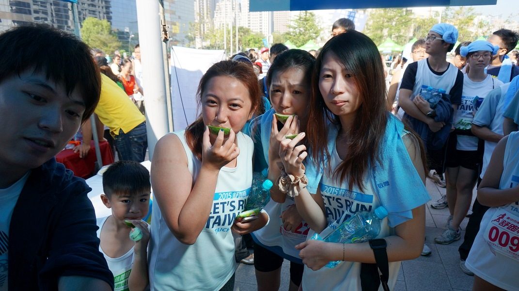 藍訊執行 台中舒跑杯 拍照互動上傳台中市府LED大螢幕