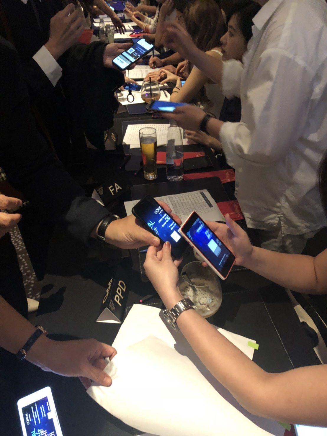 藍訊科技執行 萊雅尾牙 QR Code快速報到 & 電腦抽獎尾牙 & 手機查詢得獎、報到、桌次