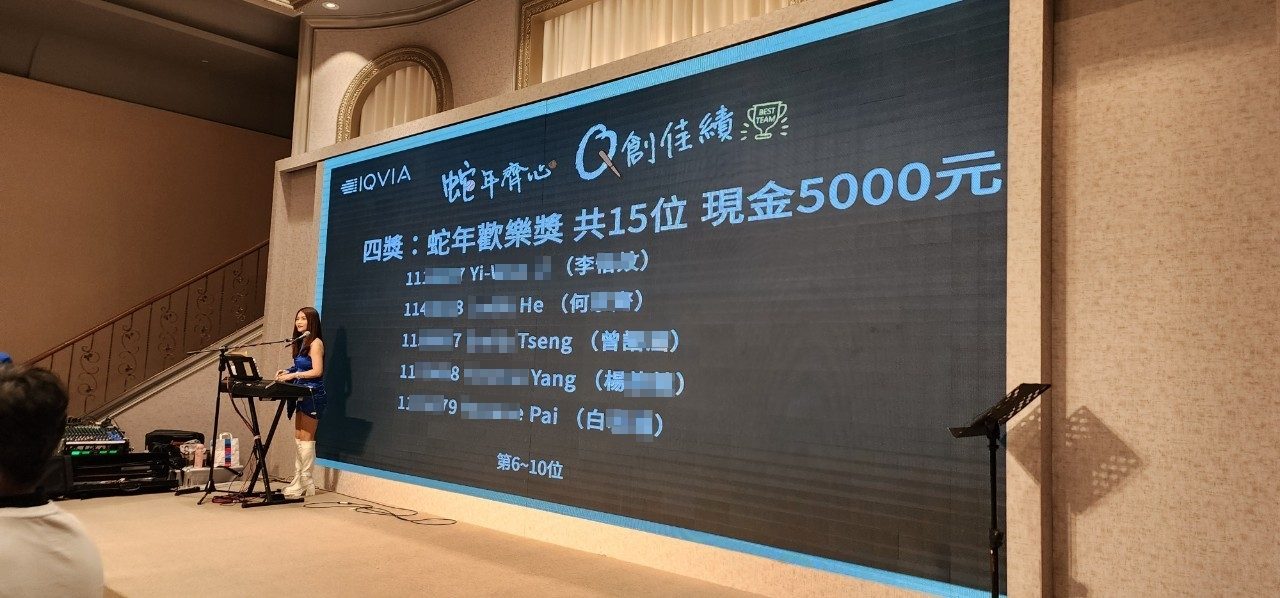 2025艾昆緯旺年會 上百人自行報到+客製化抽獎系統 / 馬賽克抽獎過場動畫