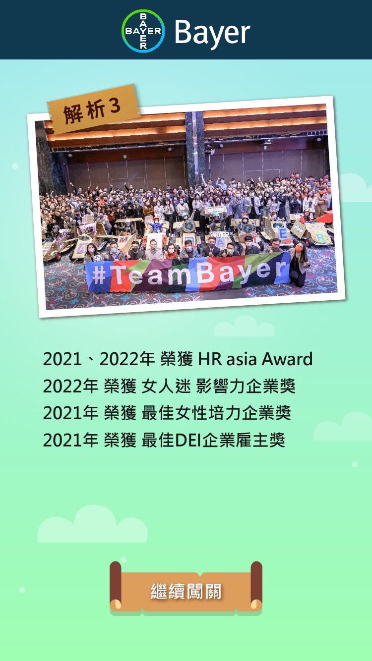 藍訊科技執行 台灣拜耳35周年  VR360全景互動時間牆 線上虛擬導覽+手機QRCode闖關互動 實境解謎+智慧去背互動拍照