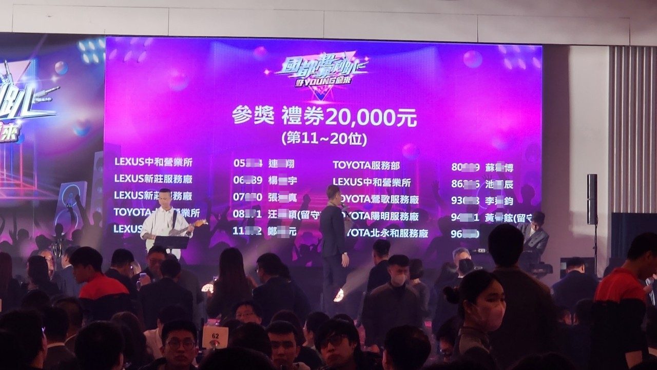 藍訊科技執行2024國都春酒 客製化抽獎系統/拉霸抽獎畫面 & 得獎查詢系統(手機線上查獎)