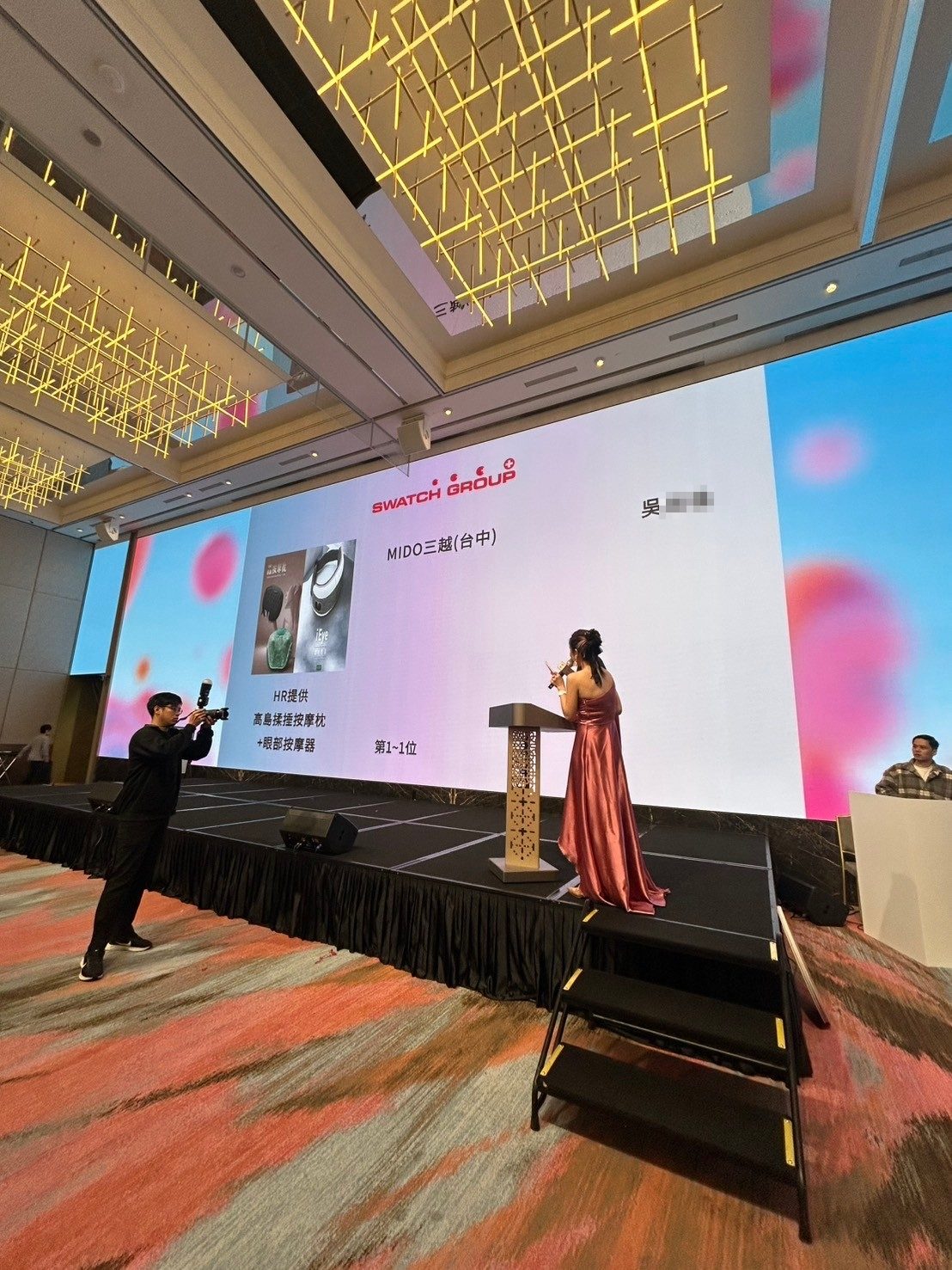 藍訊科技執行Swatch Group 2024尾牙QRCodeQ報到+客製化抽獎+馬賽克抽獎過場動畫