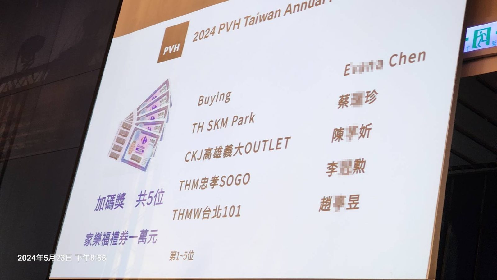 2024 PVH Taiwan Annual Party 抽獎活動＆桌次查詢＆獎項查詢＆線上投票系統（互動票選）