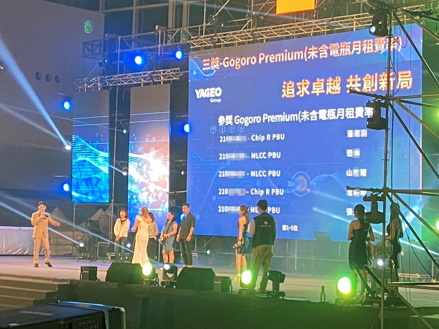 藍訊科技執行2024國巨春酒 線上自行報到+迎賓互動拍照上傳大螢幕輪播/蒙太奇拼圖牆 +客製化抽獎+桌次查詢+線上得獎查詢