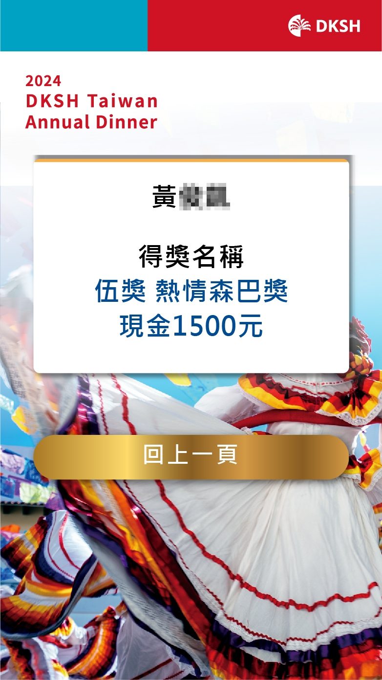 大昌華嘉2024年度春酒晚宴1200人QRCode報到/QRCode報到邀請函簡訊發送/桌次查詢/客製化抽獎+馬賽克抽獎過場動畫/得獎查詢系統/互動投票