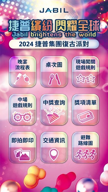 藍訊科技執行捷普集團尾牙派對 客製化抽獎系統+無線抽獎按鈕+得獎查詢系統+快拍印_即拍即印