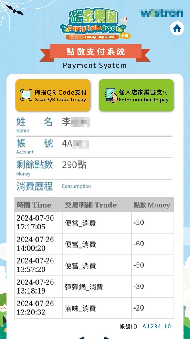 【活動電子護照】6000人家庭日 線上自行報到+電子票券+QRCode闖關集點兌換闖關禮+無紙化點數支付(電子園遊券)+抽獎系統+得獎查詢系統