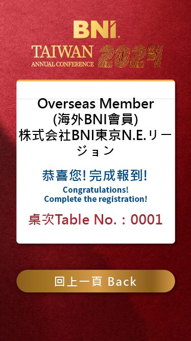 藍訊科技執行BNI 2024台灣年會 線上自行報到&開場迎賓互動-互動拍照即時上傳大螢幕輪播 照片拼貼輪播 動畫效果