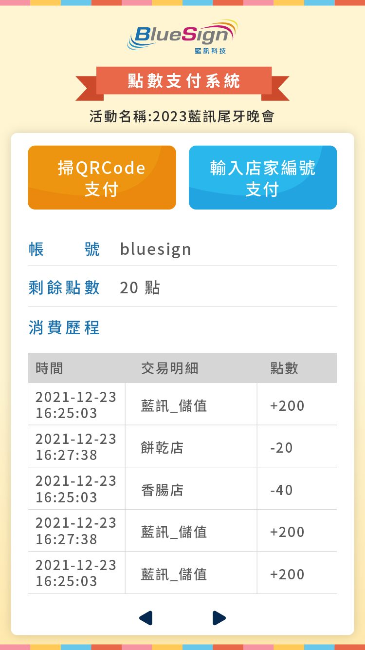 藍訊科技開發 園遊會餐會點數支付系統 取代舊式園遊券紙本/餐券紙本