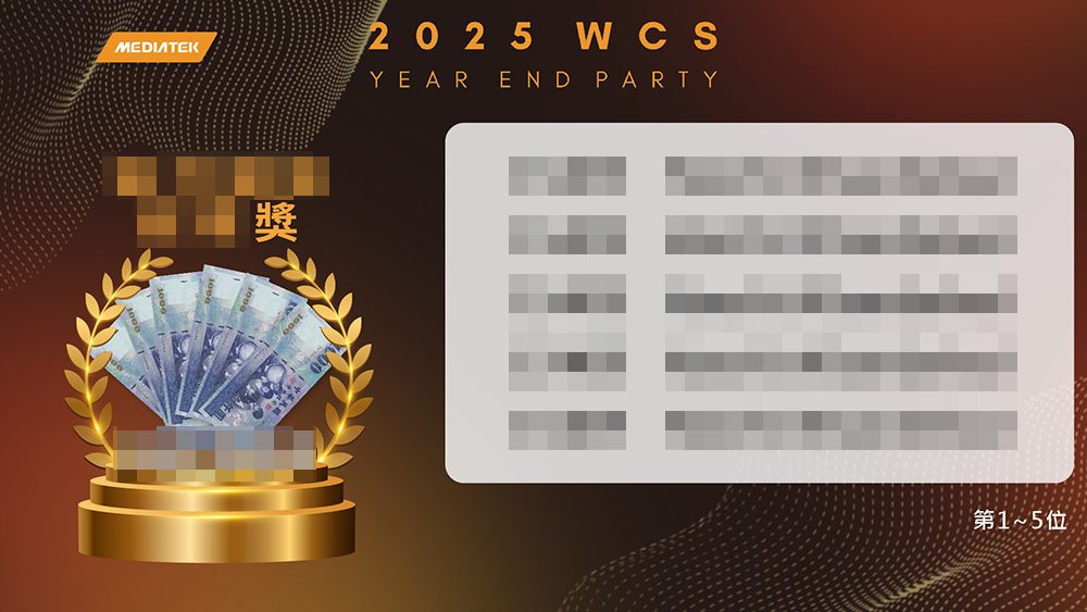 【禾熹】2025聯發科WCS 800人尾牙-上傳AI留言卡片抽獎+客製抽獎系統+中獎查詢+馬賽克動畫